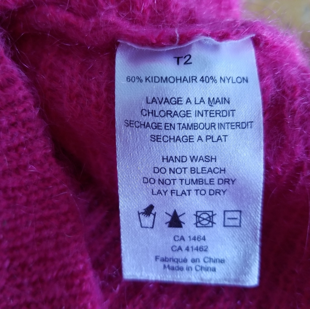🇫🇷 des petits hauts, hi-lo mohair sweater - Picture 7 of 7
